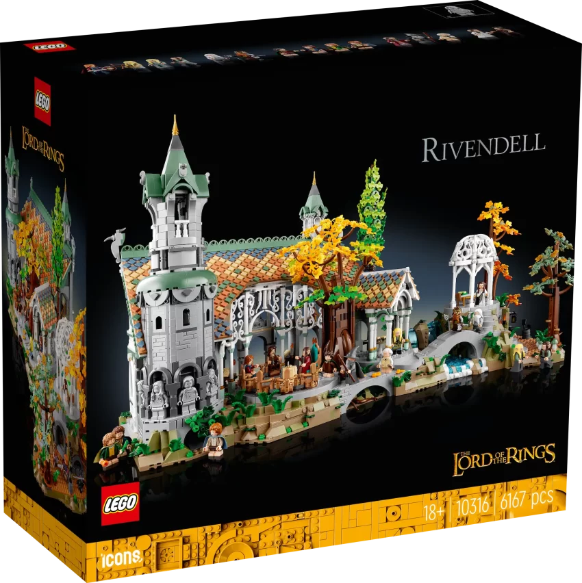 lord of the rings rivendell lego box